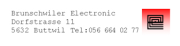 Brunschwiler Electronic