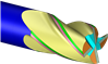 Vorschuboptimierung in Funktion der 3D-Abtragsrate QW‘