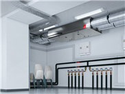 Neues Grosslüftungsgerät Flatpower für flexible Deckenmontage