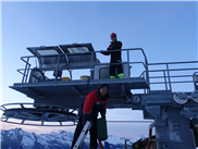 Ungewöhnliche Laufgeräusche am Skilift "Greppon Blanc 1"